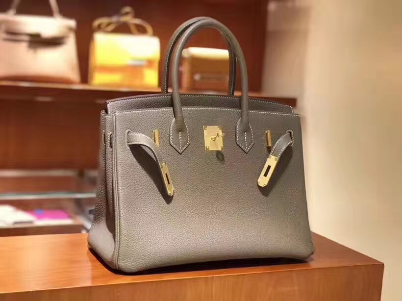 爱马仕 HERMES 铂金包 Birkin 25cm 30cm 大象灰 配全套专柜原版包装 全球发售