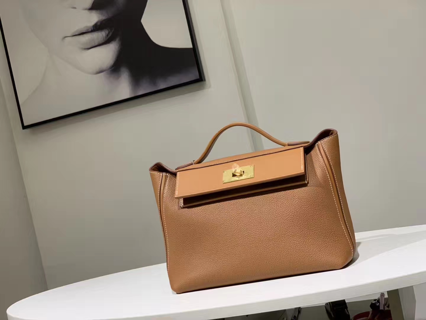 HERMES 爱马仕 kelly24/24  金棕色 接受订单