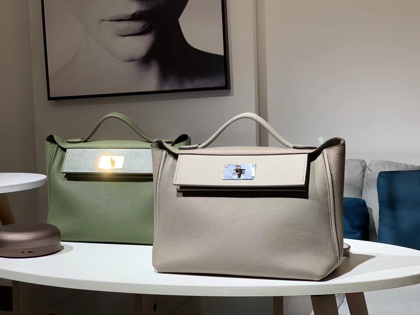 HERMES 爱马仕 kelly24/24 沥青灰 接受订单