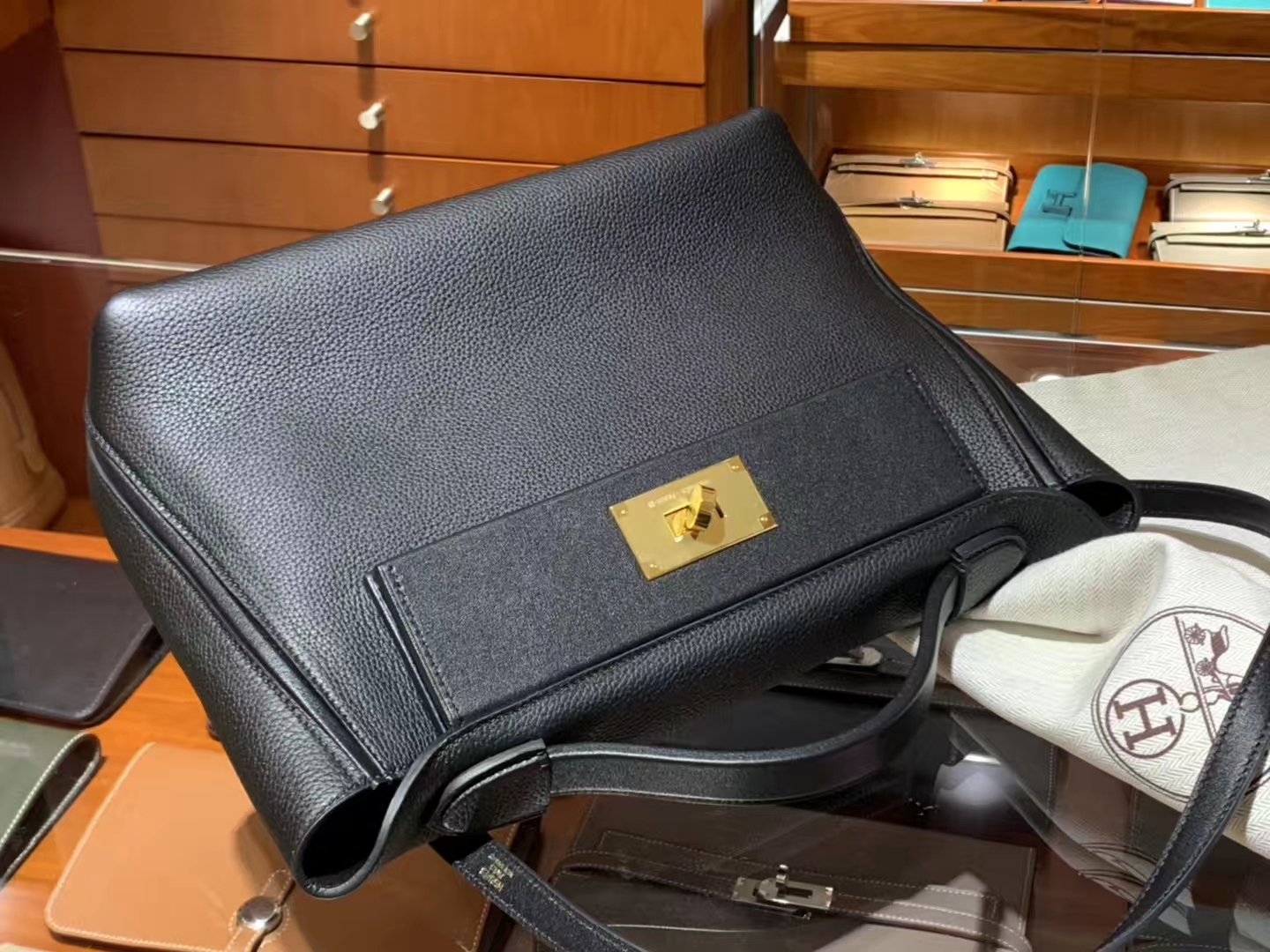HERMES 爱马仕 kelly24/24 黑色 接受订单