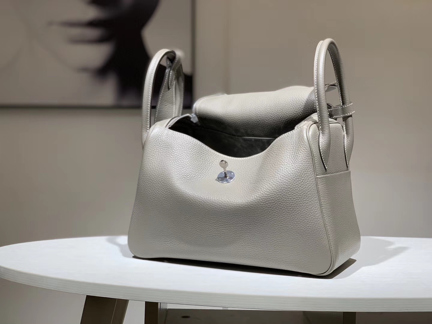 HERMES Lindy Clemence皮 26cm 30cm 银河灰