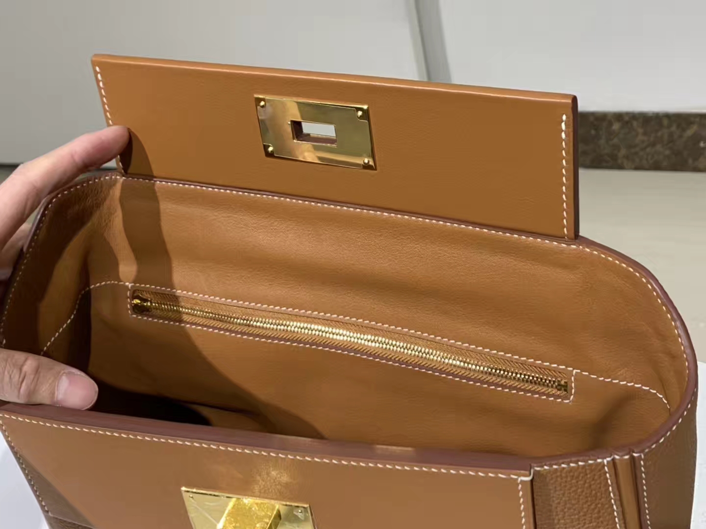 HERMES 爱马仕 kelly24/24  金棕色 接受订单
