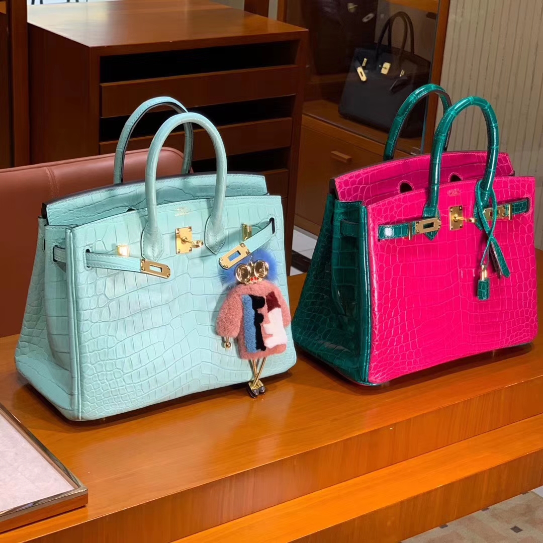HERMES 原厂进口鳄鱼皮 每个纹路都是独一无二的 顶级做工 Birkin 25cm 30cm 