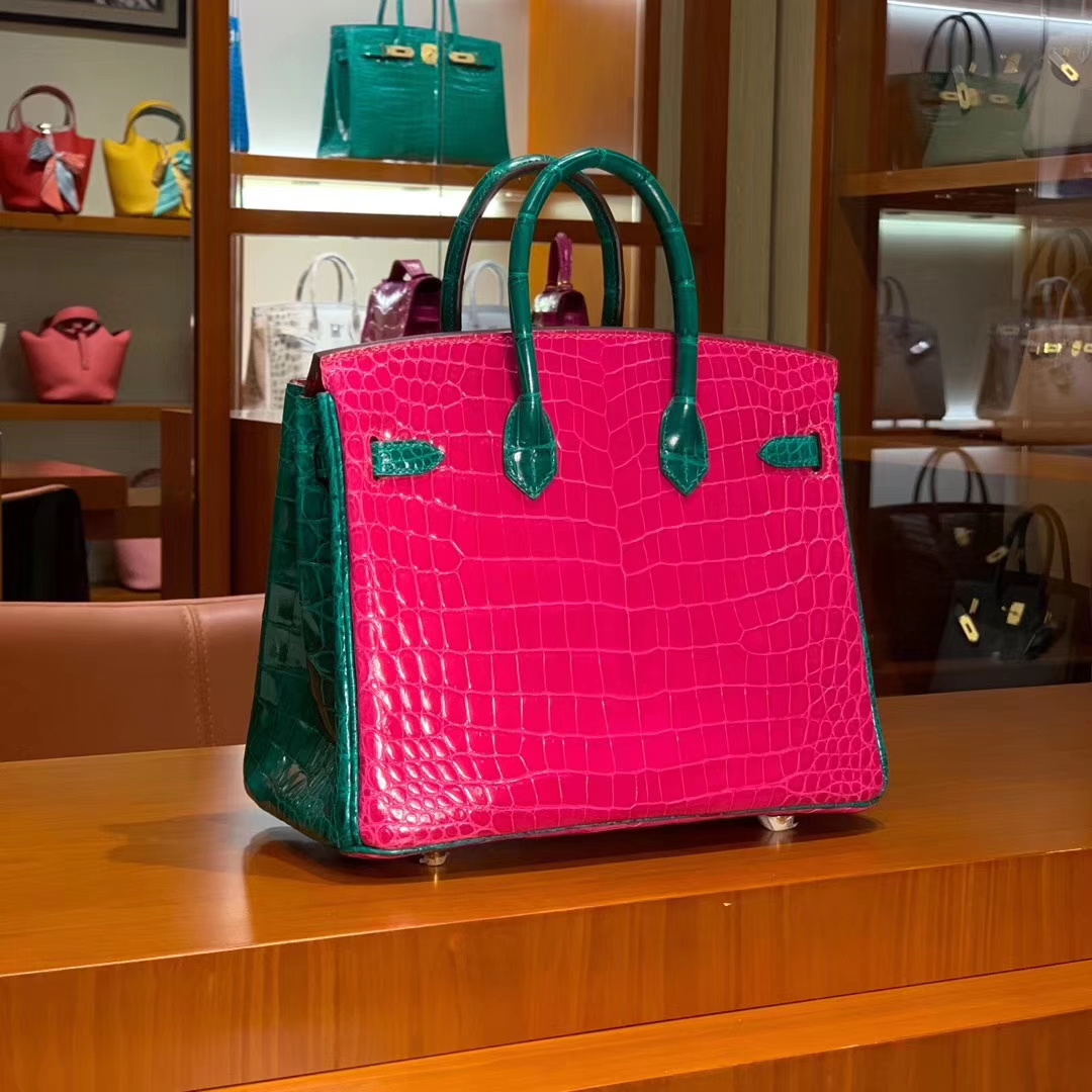 HERMES 原厂进口鳄鱼皮 每个纹路都是独一无二的 顶级做工 Birkin 25cm 30cm 