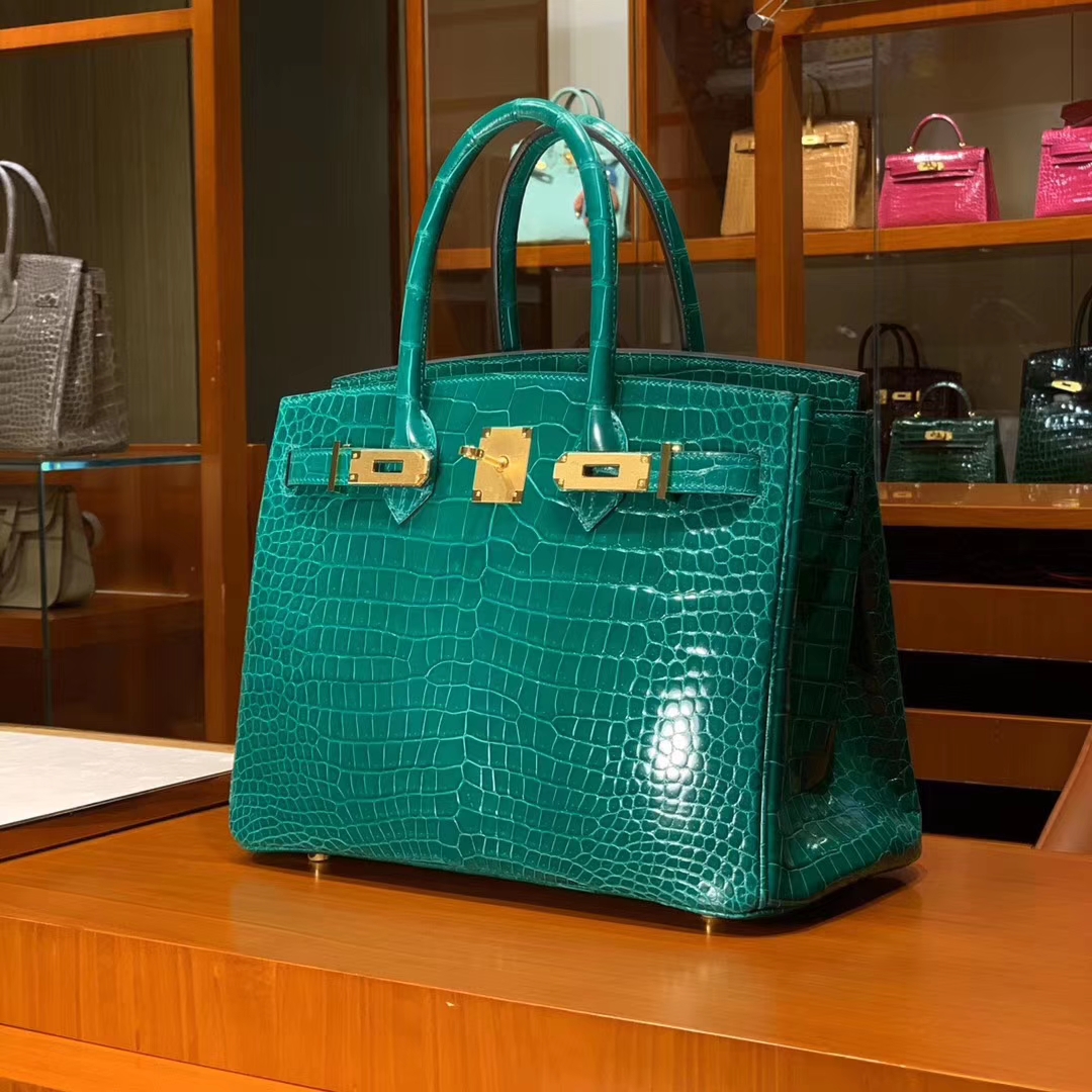 HERMES 原厂进口鳄鱼皮 每个纹路都是独一无二的 顶级做工 Birkin 25cm 30cm 