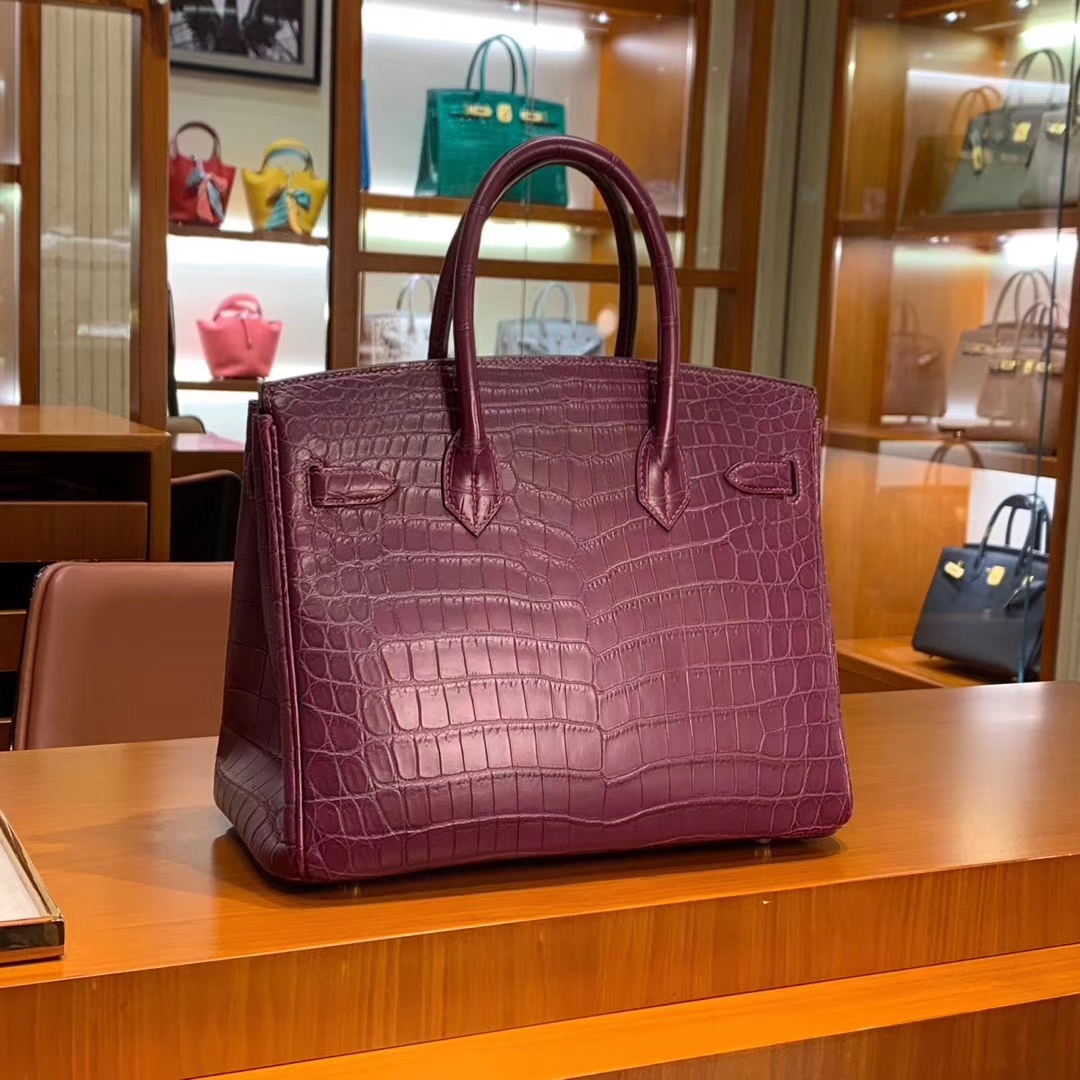 爱马仕 HERMES 铂金包 Birkin 25cm 30cm 鳄鱼皮 配全套专柜原包装
