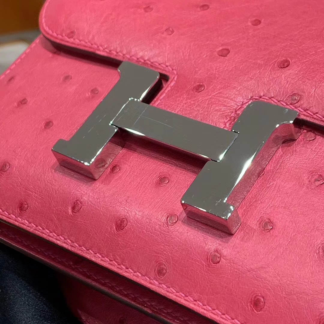 HERMES Constance 19CM 24CM 鸵鸟皮 现货