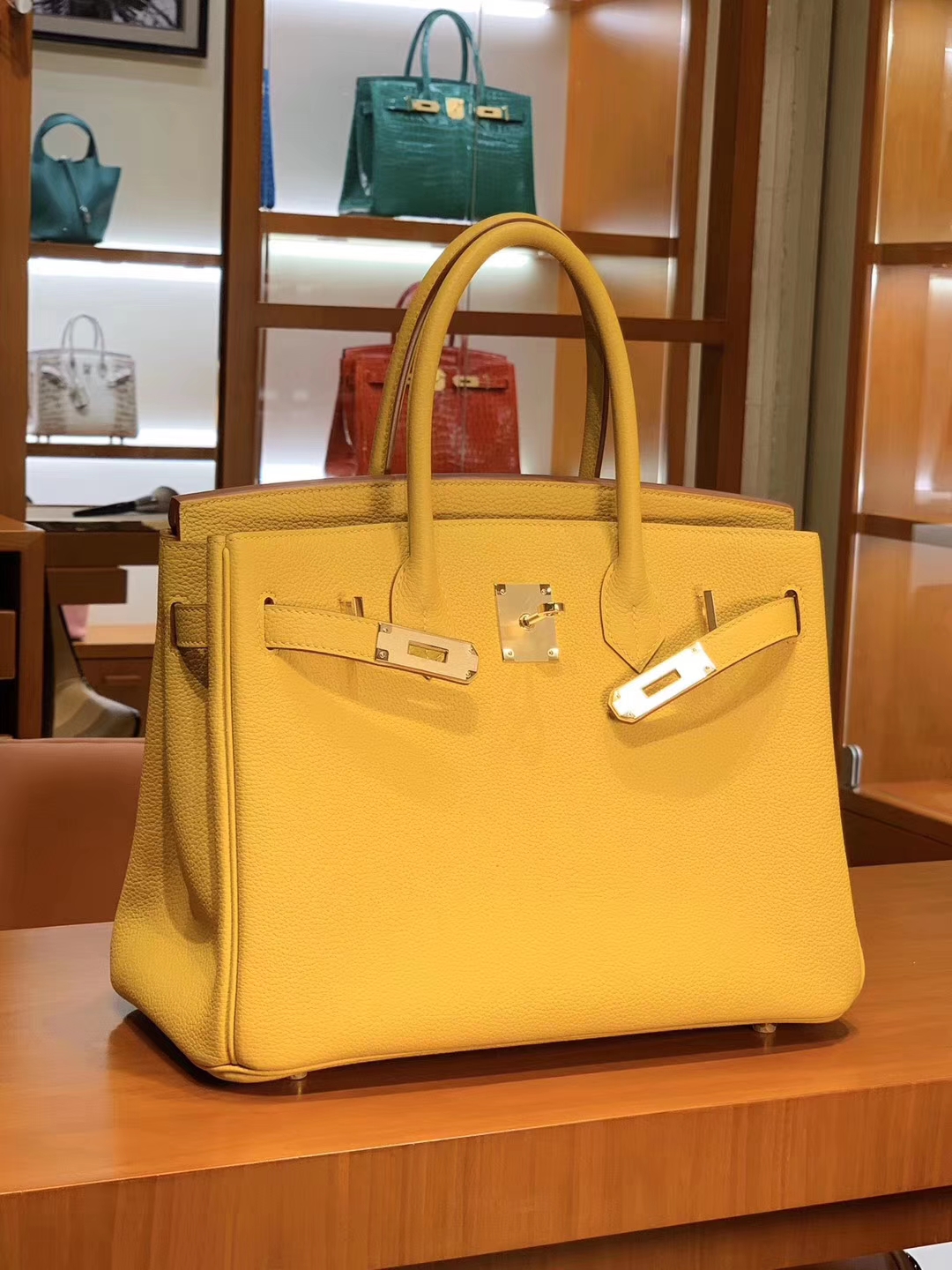 爱马仕 HERMES 铂金包 Birkin 25cm 30cm 琥珀黄 配全套专柜原版包装 全球发售