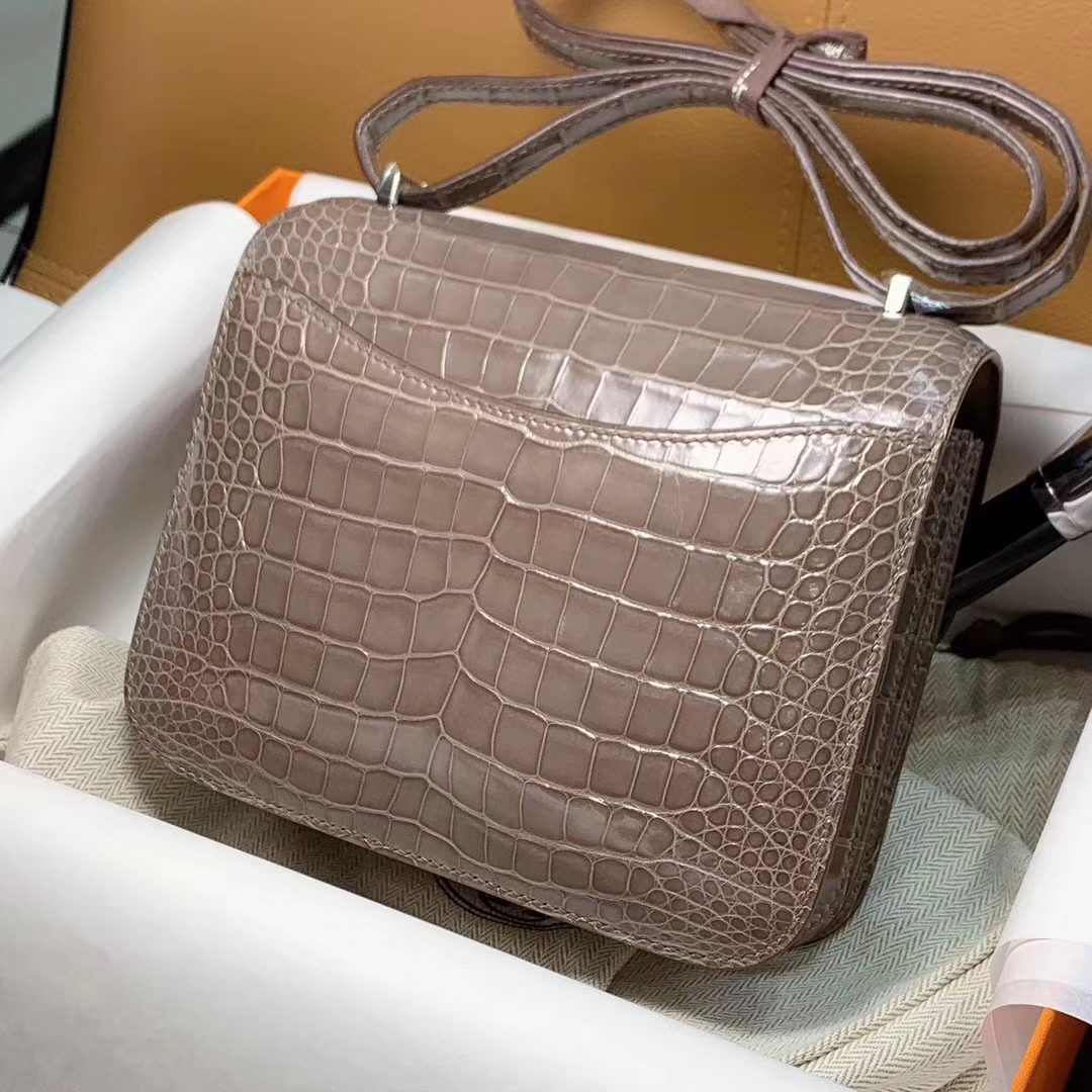HERMES Constance 19CM 24CM 鳄鱼皮 现货