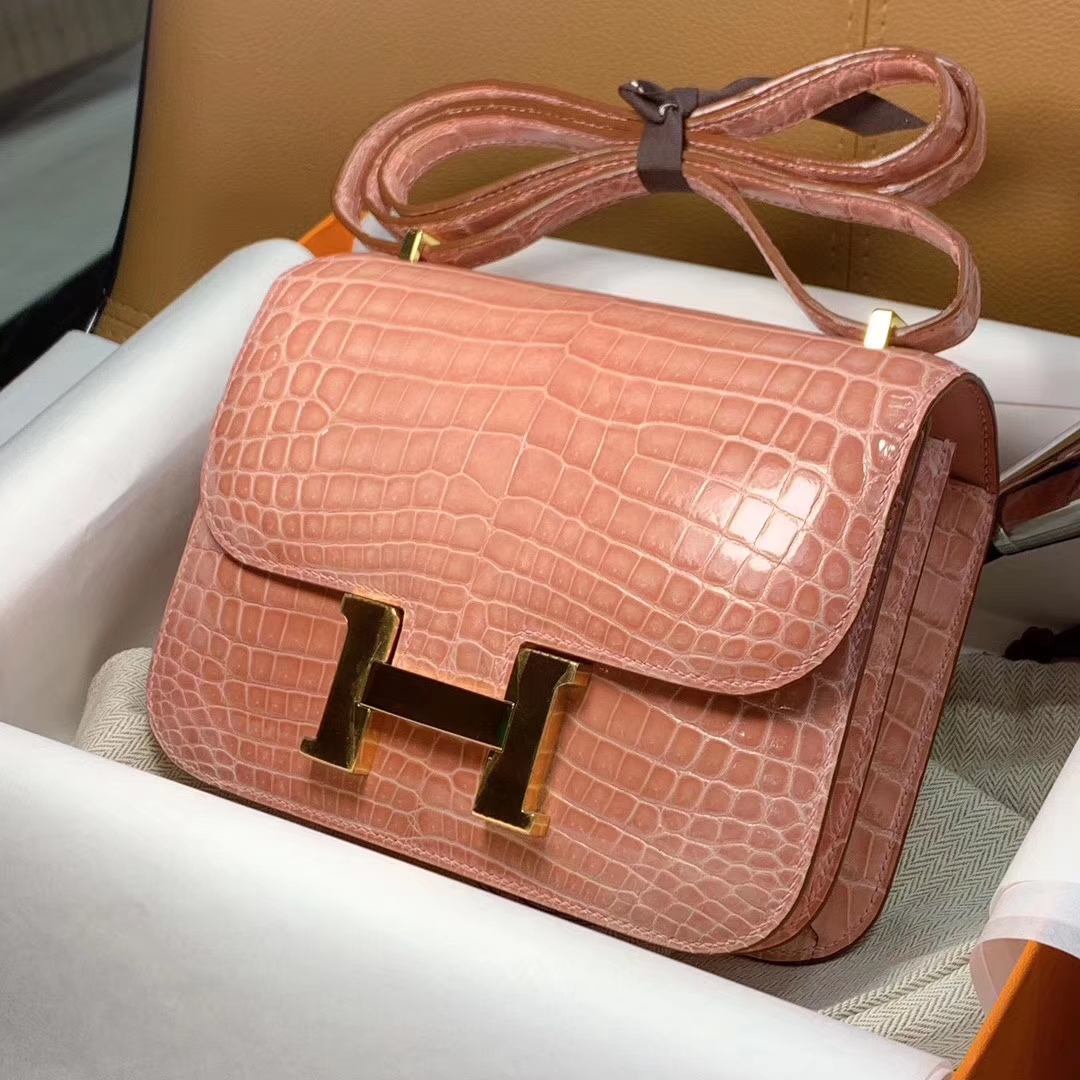 HERMES Constance 19CM 24CM 鳄鱼皮 现货