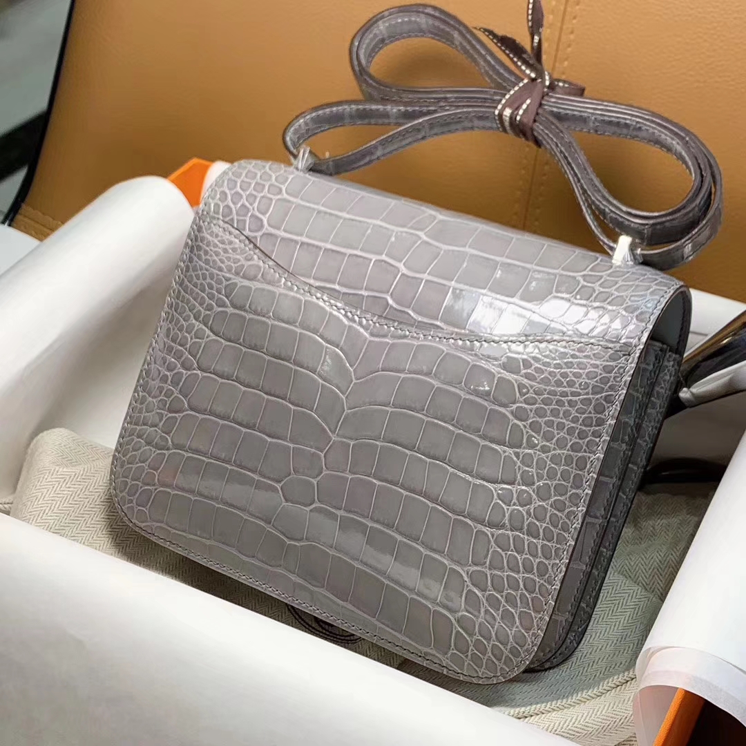HERMES Constance 19CM 24CM 鳄鱼皮 现货
