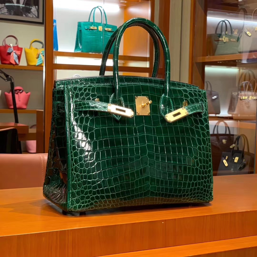 HERMES 原厂进口鳄鱼皮 每个纹路都是独一无二的 顶级做工 Birkin 25cm 30cm 