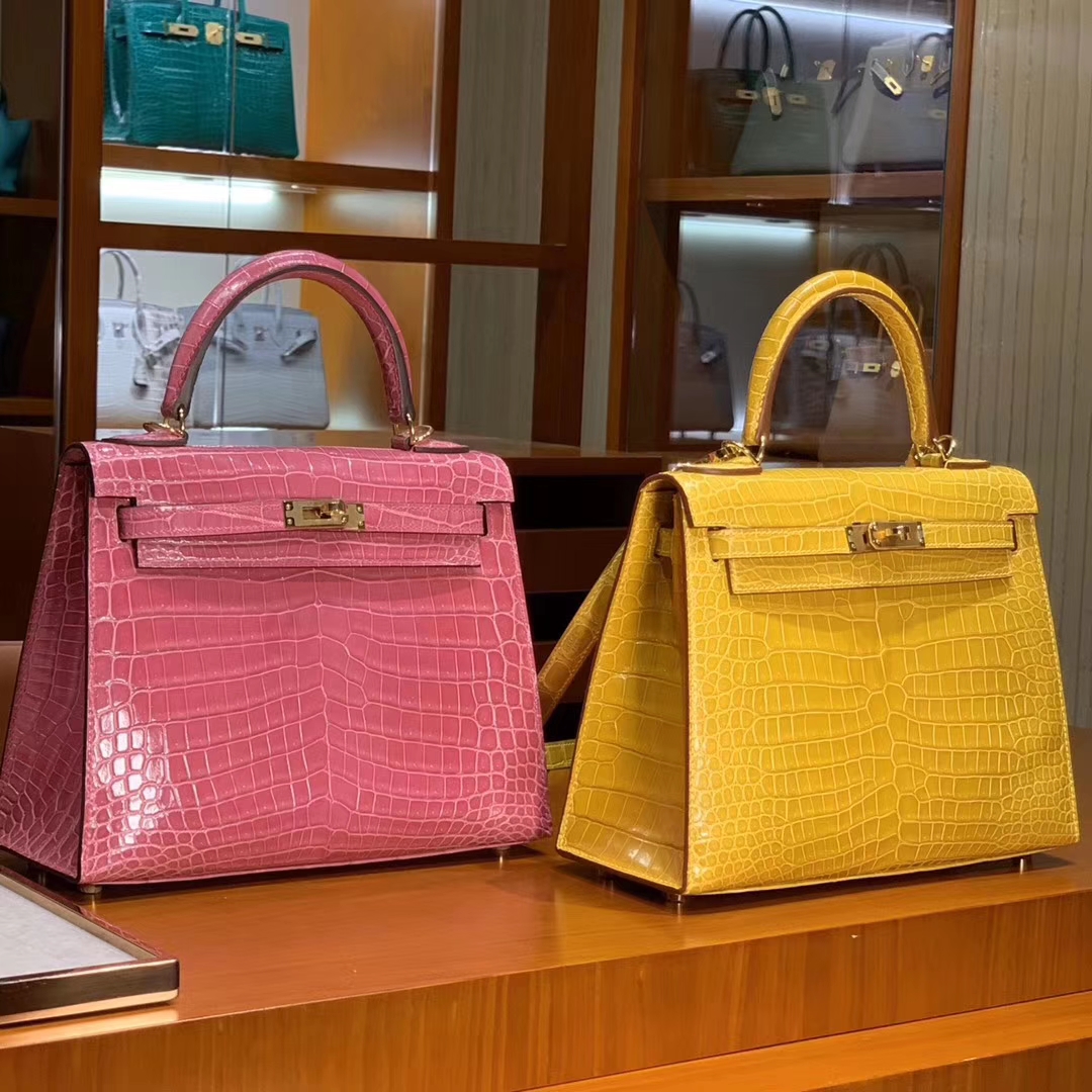 HERMES 原厂进口鳄鱼皮 每个纹路都是独一无二的 顶级做工 Kelly 25CM 28cm 