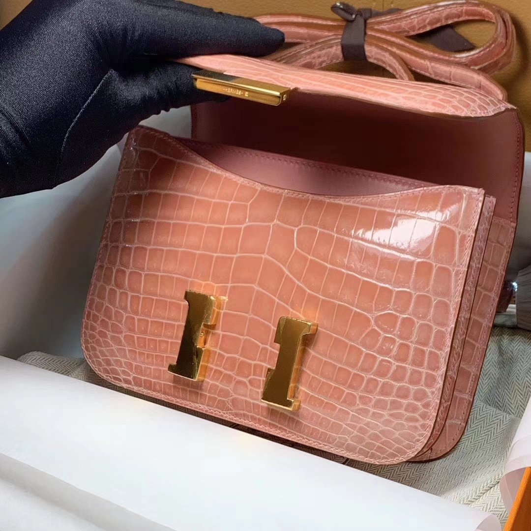 HERMES Constance 19CM 24CM 鳄鱼皮 现货