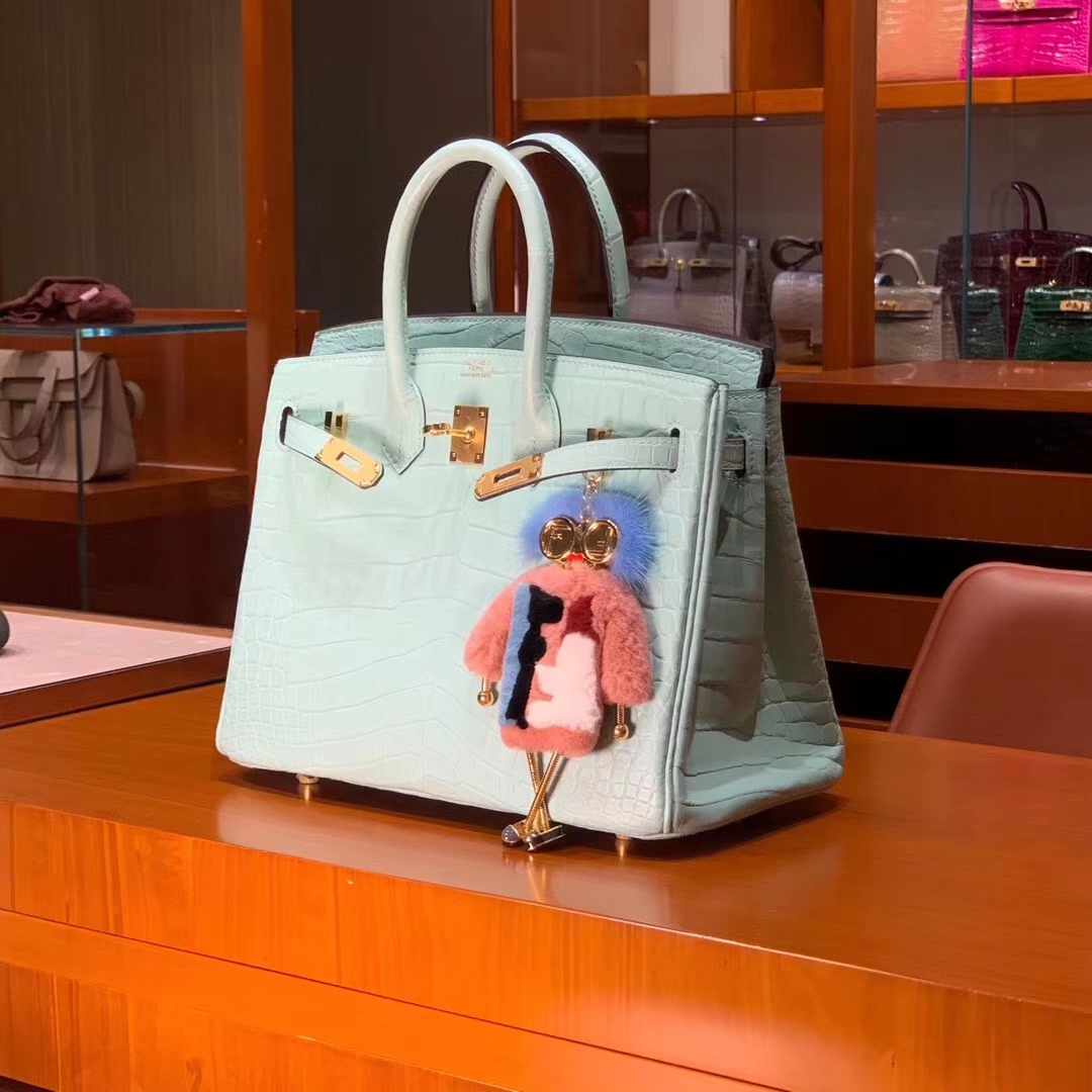 HERMES 原厂进口鳄鱼皮 每个纹路都是独一无二的 顶级做工 Birkin 25cm 30cm 