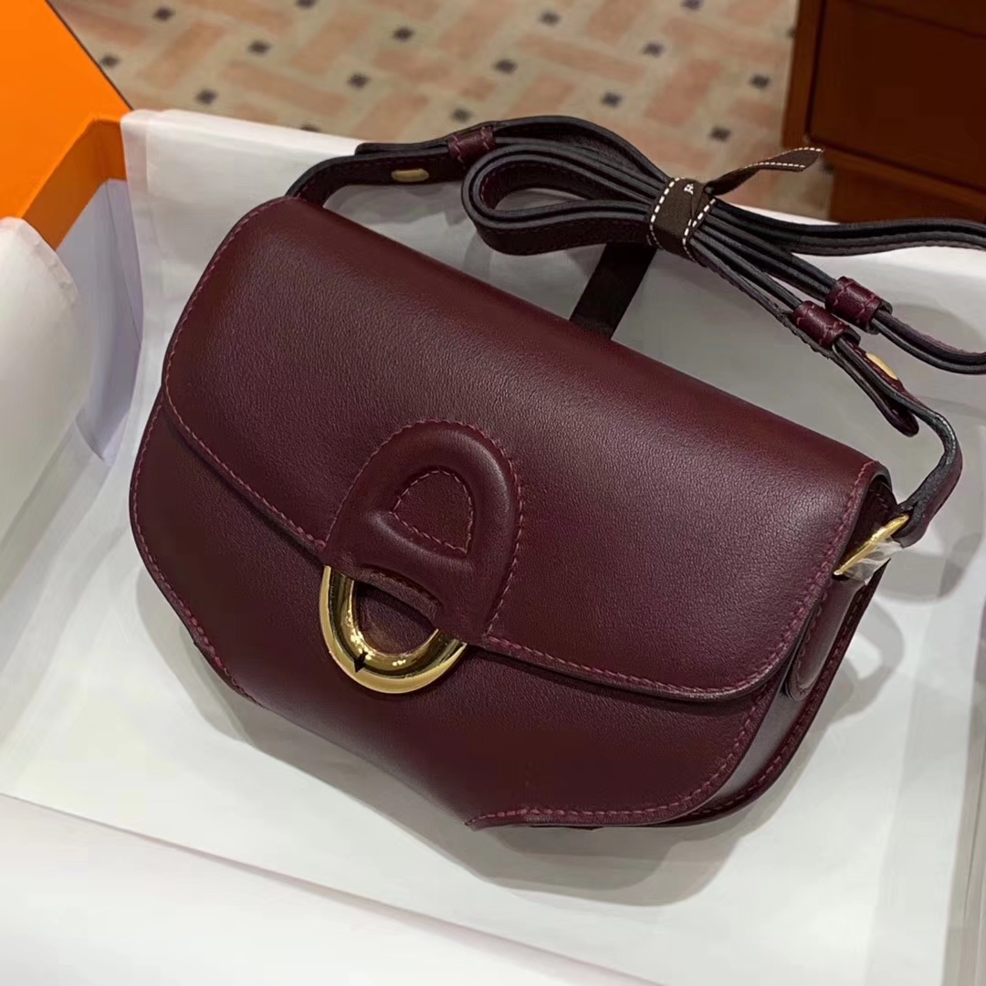 爱马仕 HERMES  Cherche Midi 金扣 Epsom 配原版正品全套包装