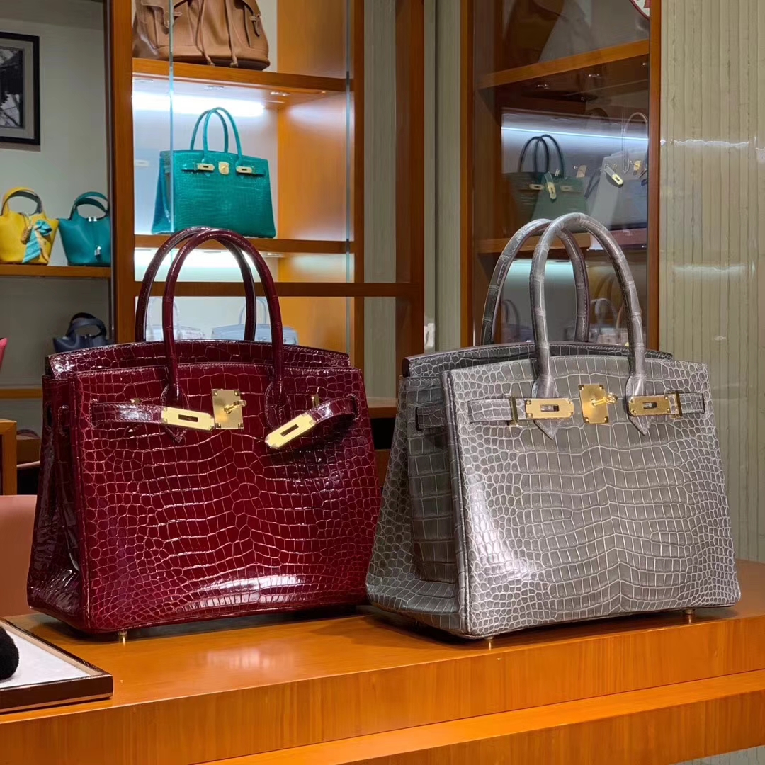 HERMES 原厂进口鳄鱼皮 每个纹路都是独一无二的 顶级做工 Birkin 25cm 30cm 