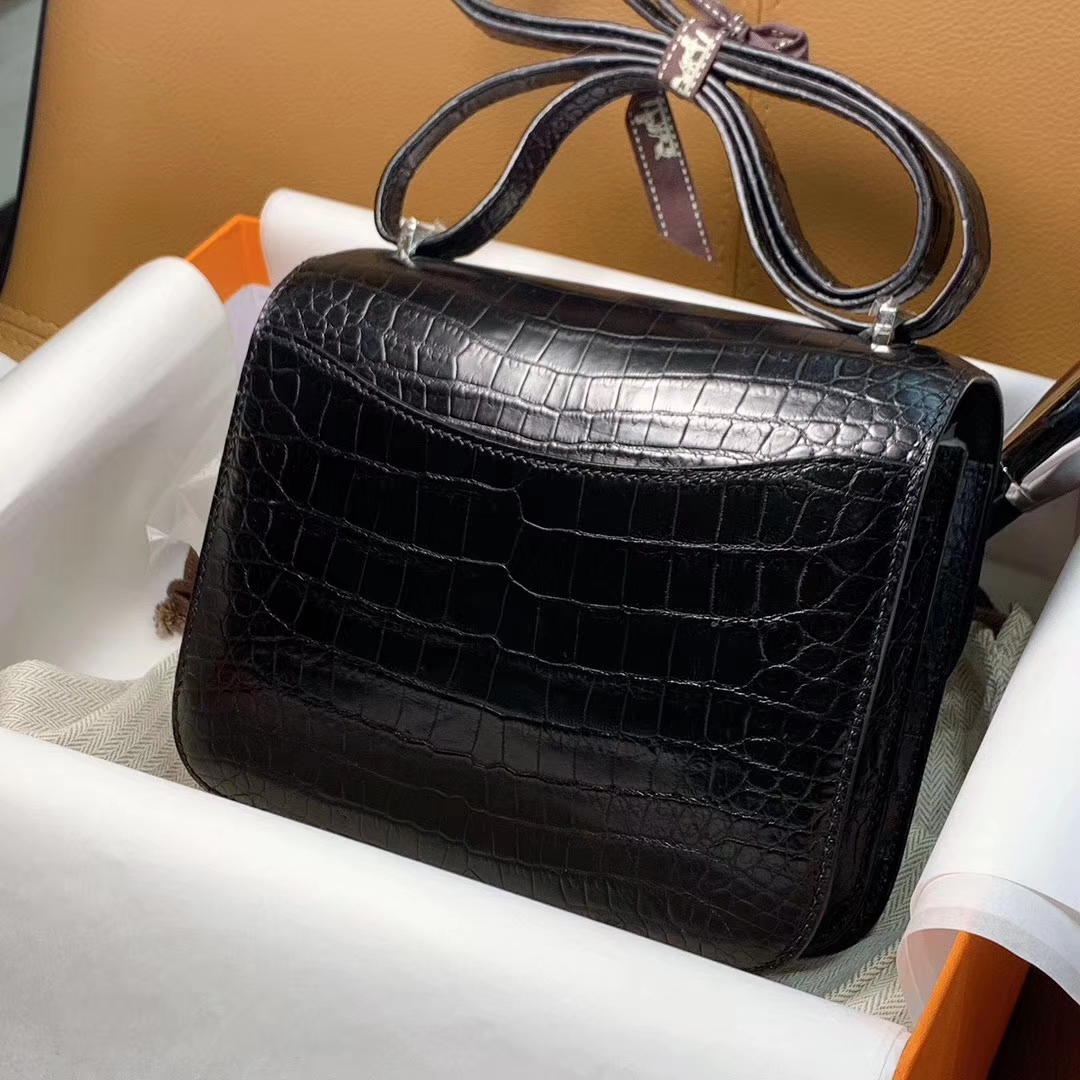 HERMES Constance 19CM 24CM 鳄鱼皮 现货