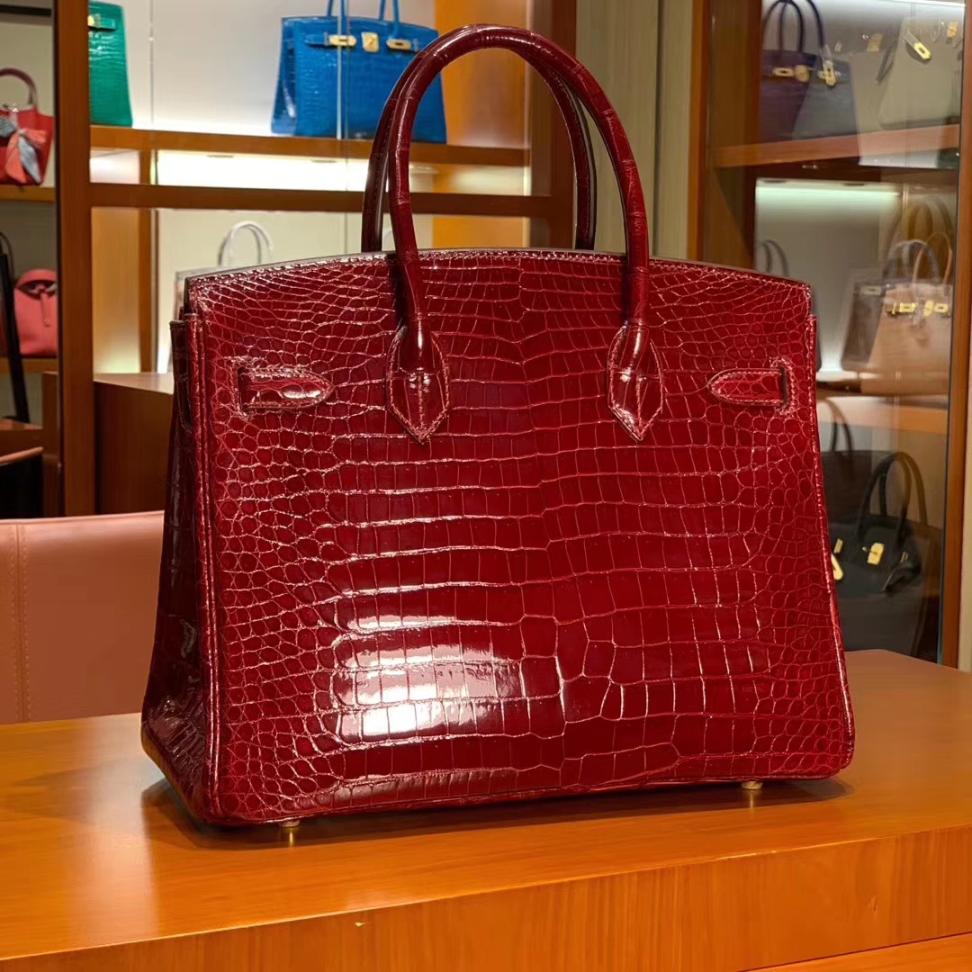 HERMES 原厂进口鳄鱼皮 每个纹路都是独一无二的 顶级做工 Birkin 25cm 30cm 