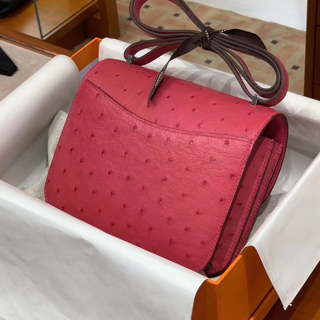 HERMES Constance 19CM 24CM 鸵鸟皮 现货