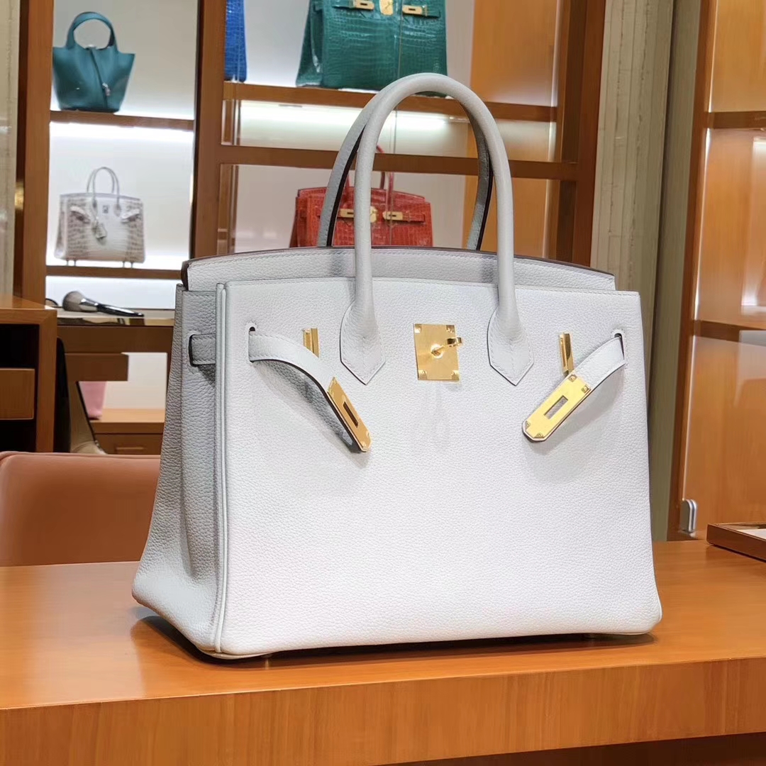爱马仕 HERMES 铂金包 Birkin 25cm 30cm 白色 配全套专柜原版包装 全球发售