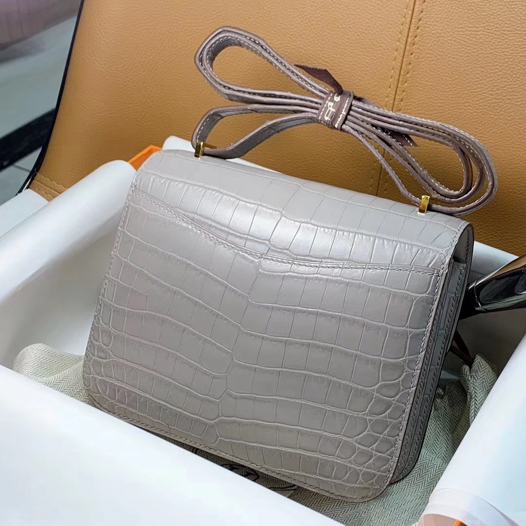 HERMES Constance 19CM 24CM 鳄鱼皮 现货