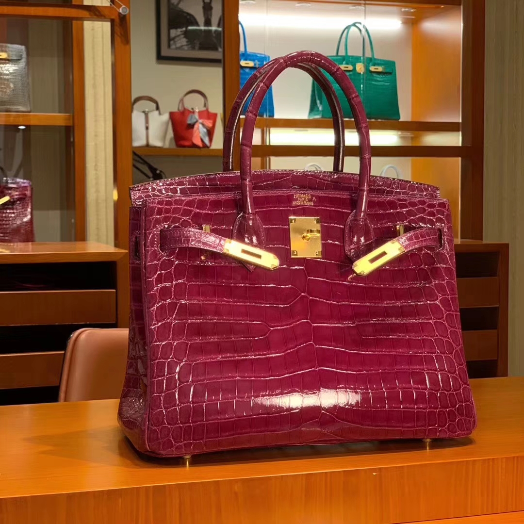 HERMES 原厂进口鳄鱼皮 每个纹路都是独一无二的 顶级做工 Birkin 25cm 30cm 