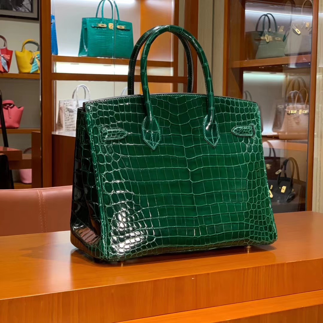 HERMES 原厂进口鳄鱼皮 每个纹路都是独一无二的 顶级做工 Birkin 25cm 30cm 