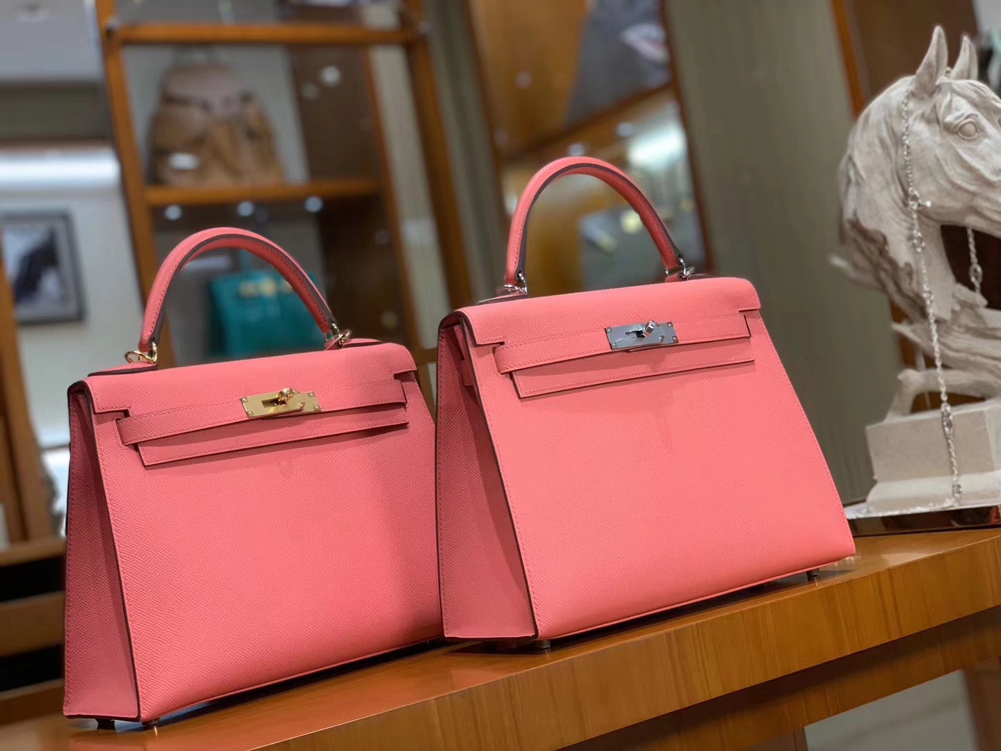 HERMES 爱马仕 凯莉包 Kelly 纯手工 唇膏粉 Epsom 配专柜全套包装