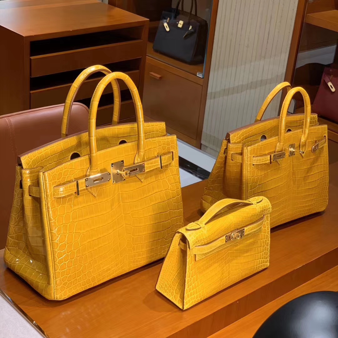 HERMES 原厂进口鳄鱼皮 每个纹路都是独一无二的 顶级做工 Birkin 25cm 30cm 