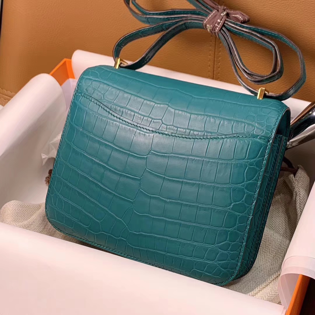HERMES Constance 19CM 24CM 鳄鱼皮 现货