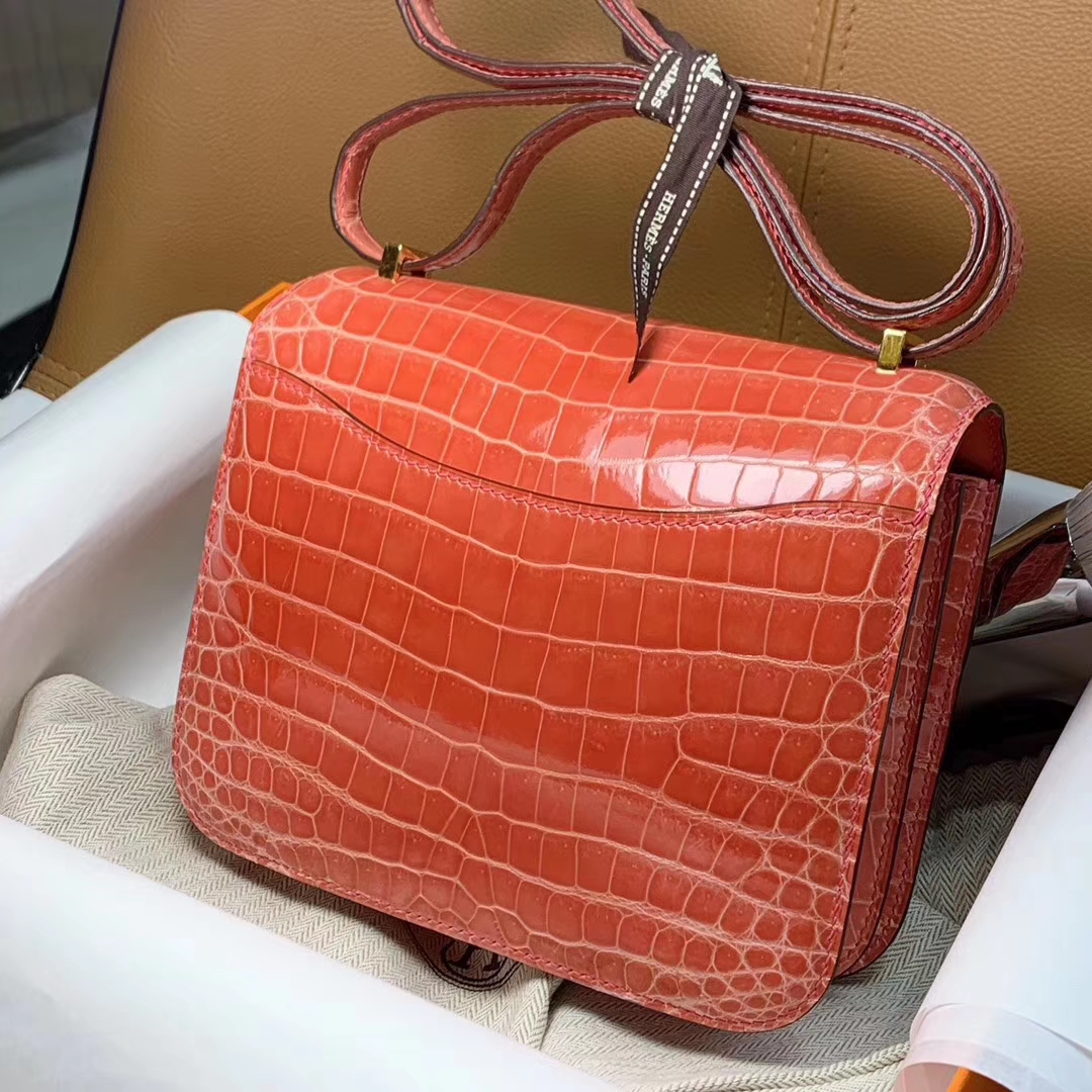HERMES Constance 19CM 24CM 鳄鱼皮 现货