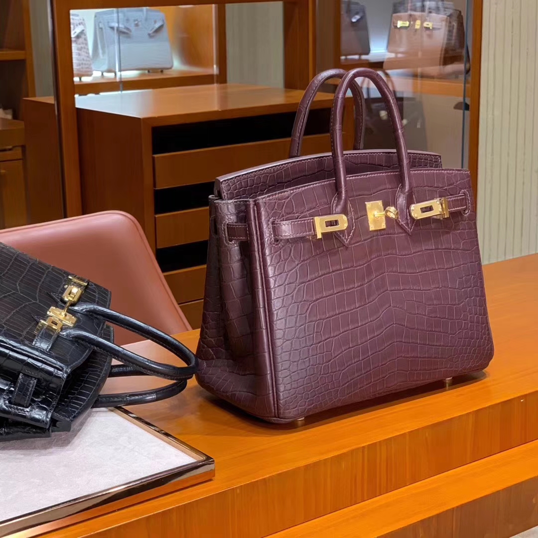 爱马仕 HERMES 铂金包 Birkin 25cm 30cm 鳄鱼皮 配全套专柜原包装