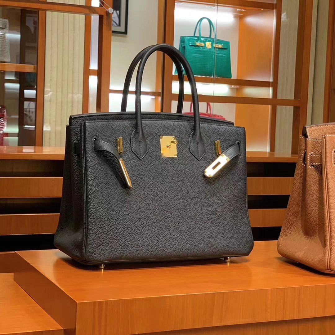 HERMES 爱马仕 Birkin 25/30 Togo 黑色 配专柜全套包装