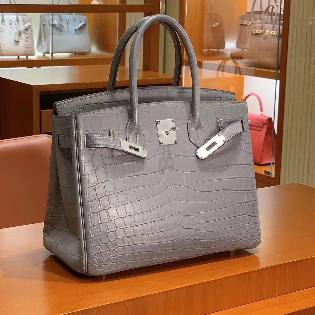 爱马仕 HERMES 铂金包 Birkin 25cm 30cm 鳄鱼皮 配全套专柜原版包装 全球发售