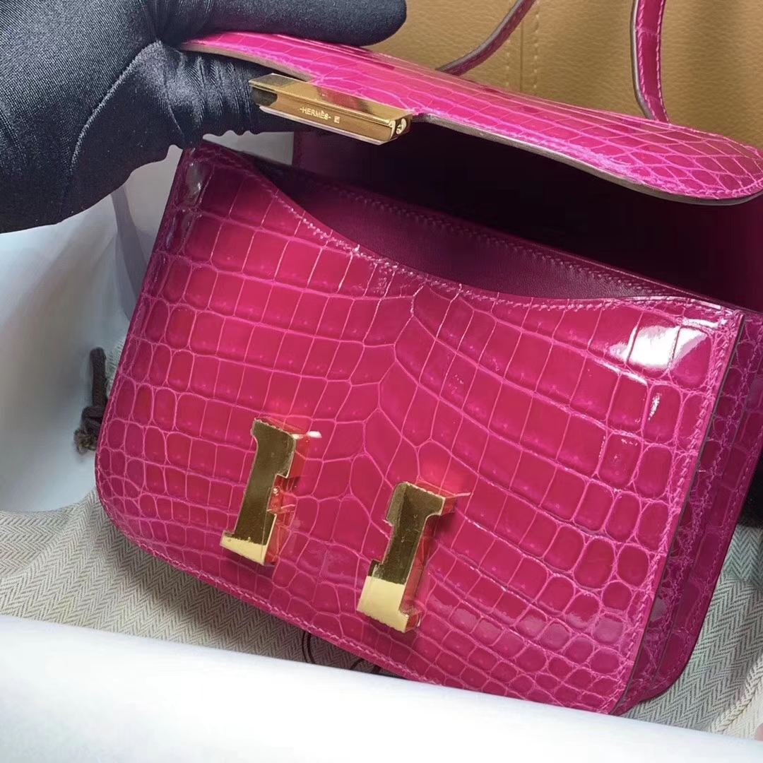 HERMES Constance 19CM 24CM 鳄鱼皮 现货