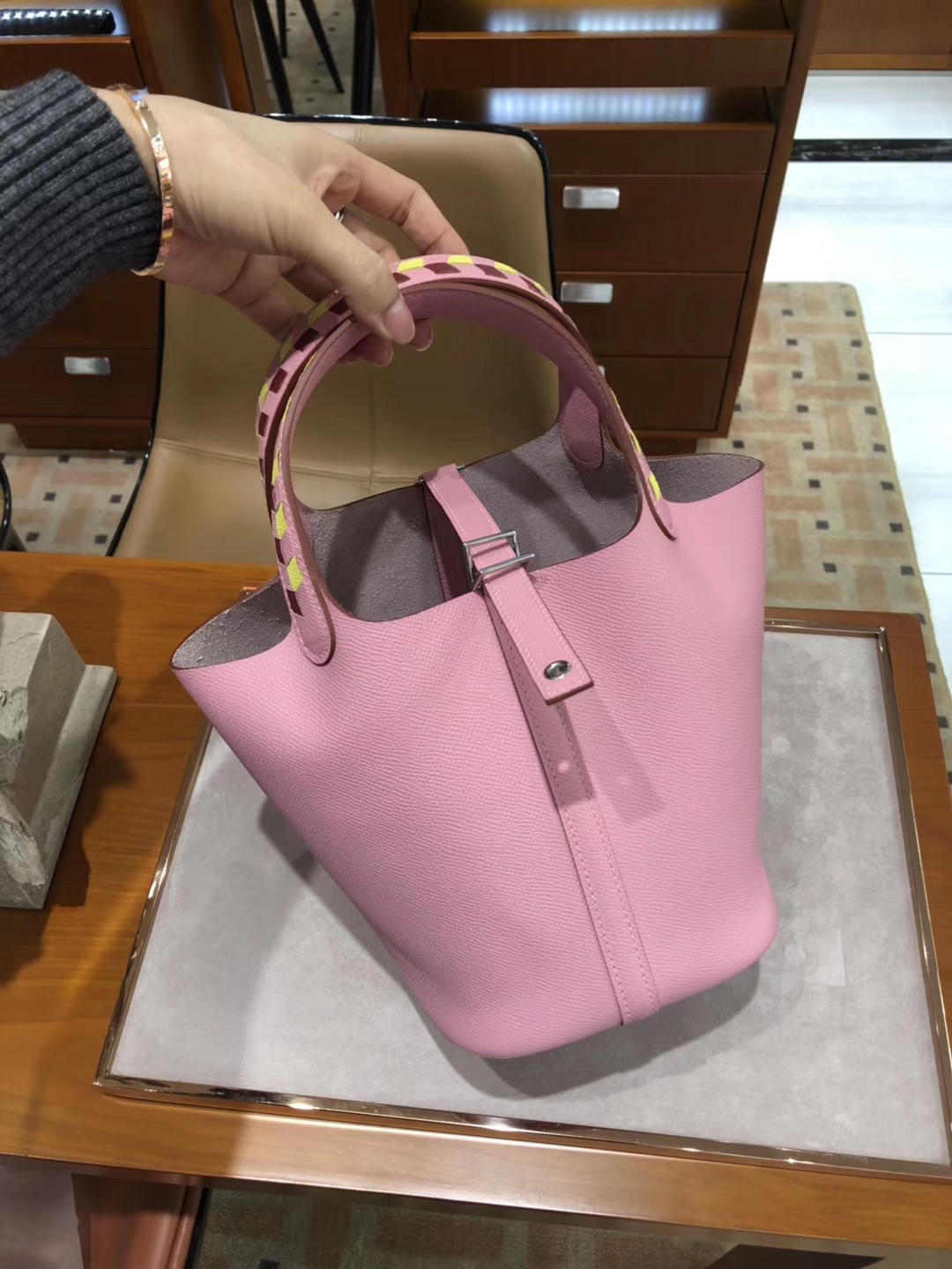HERMES 爱马仕 菜篮子 Picotin 纯手工 Epsom皮