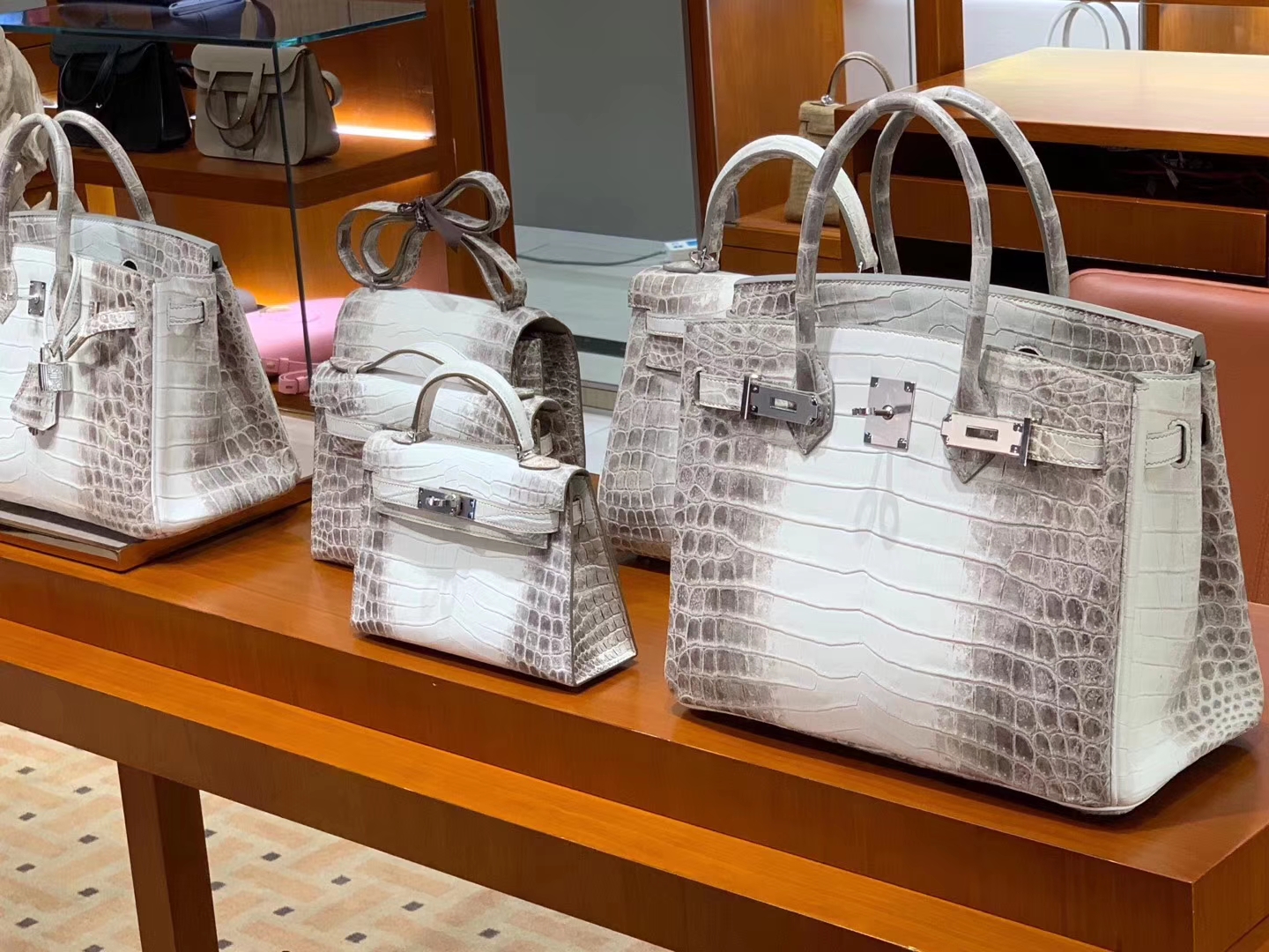 爱马仕 HERMES Mini Kelly  Birkin 25/30 喜马拉雅 鳄鱼皮