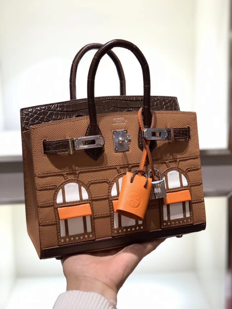 Hermès 限量版小房子20cm 外缝 精致细腻 稀少珍贵