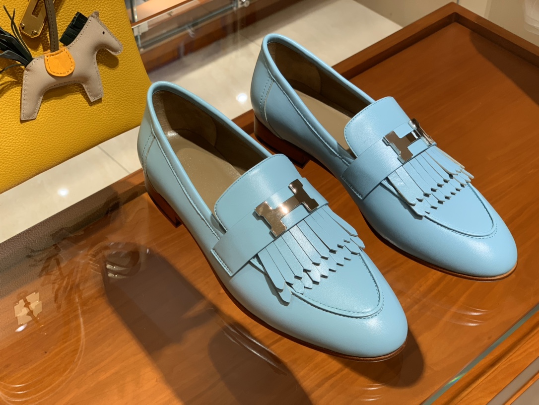 HERMES 乐福鞋 马卡龙