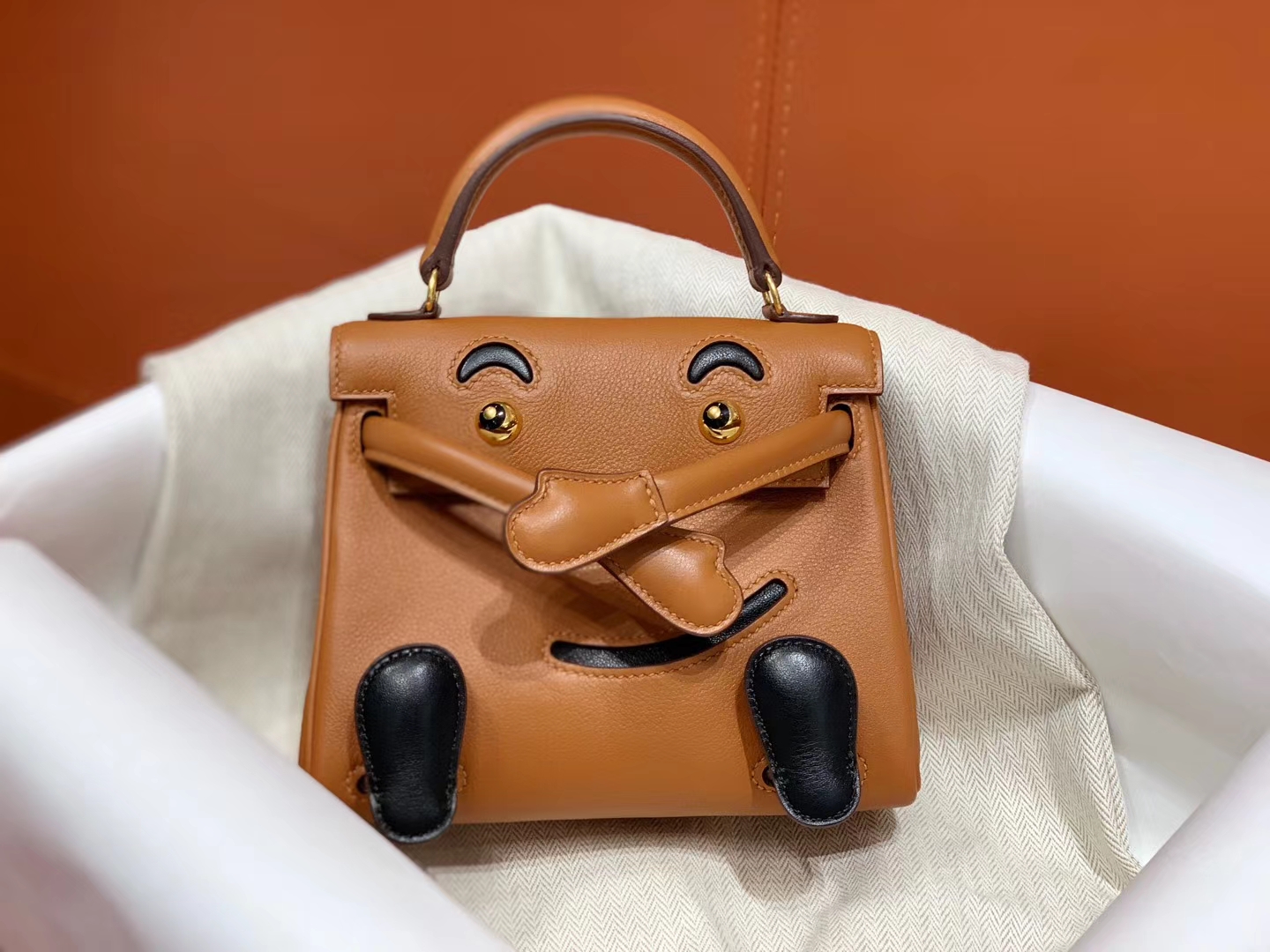 爱马仕中国官网 Kellydoll 小可爱 可接受定制 专柜颜色 金棕色
