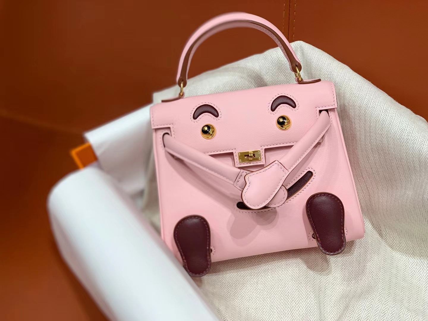 爱马仕中国官网 Kellydoll 小可爱 可接受定制 专柜颜色 3Q粉