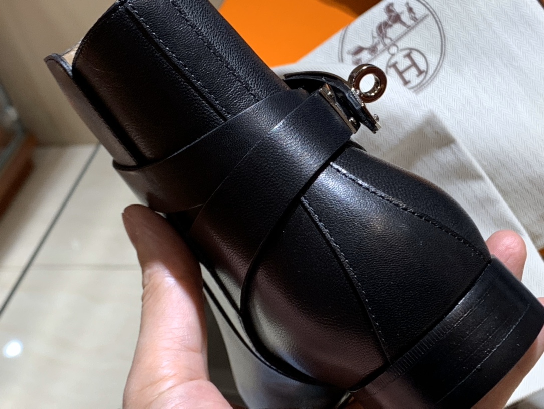 重磅推荐新品 爱马仕neo靴  kelly短靴 意大利树羔皮底  纯手工缝制工艺 高端订制    独家顶级品质