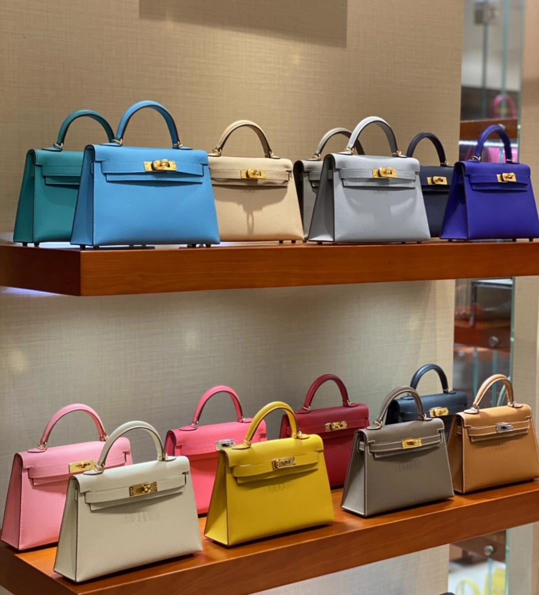 HERMES 爱马仕 迷你凯莉 MiniKelly 二代 金扣 银扣 可接受定制
